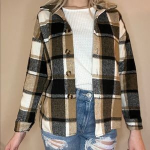 Plaid shaket (shirt/jacket) in size xs